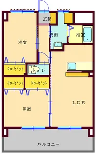 エクセルマンション【2階】の間取り