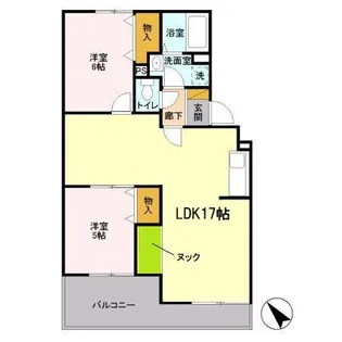 ヴァンベール富士美【3階】の間取り