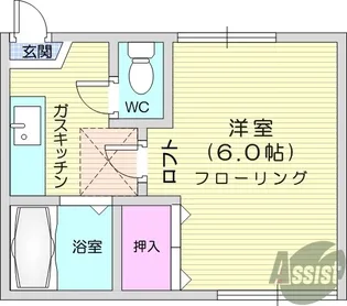 ユニバーサルレジデンス【2階】の間取り