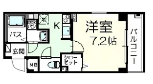 サンリット三好【2階】の間取り