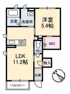 レイラニ【1階】の間取り