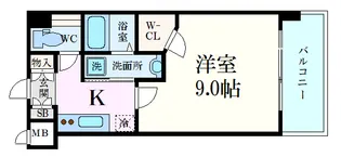 エイトバレー横川リバーフロント【4階】の間取り