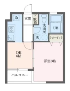 ウィンベルデュエット恵比寿4【1階】の間取り