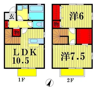 埼玉県八潮市大字大原【一戸建】の間取り