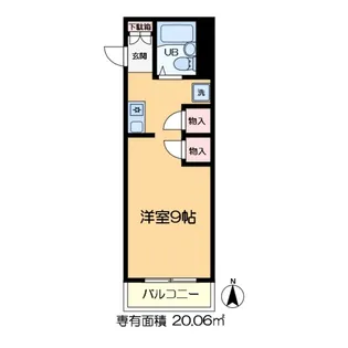 1Kの間取り画像