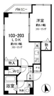 東京都荒川区東日暮里3【マンション】の間取り