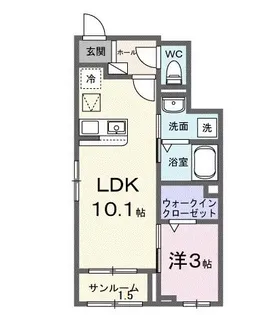 東京都東久留米市小山5【アパート】の間取り