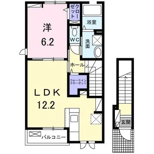 ソラーナB棟【2階】の間取り