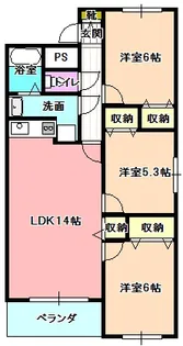 マンション麻績【1階】の間取り