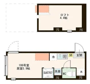 仮称)ハーモニーテラス田園調布南【1階】の間取り