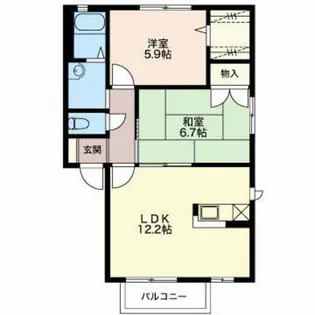 ザ・ミレニアムB棟【2階】の間取り