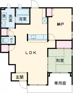 アンシャンテ・シェソワ【1階】の間取り