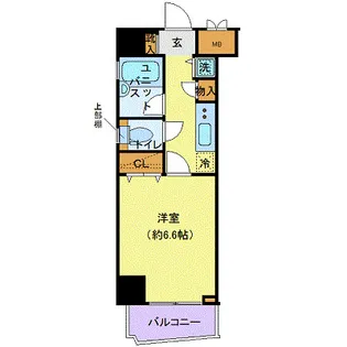 メインステージ東日本橋II【3階】の間取り