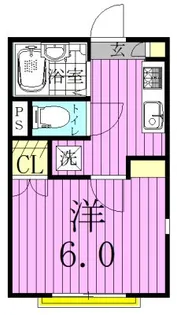 フローラ八潮【2階】の間取り