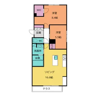 シャーメゾンウィンクス【3階】の間取り