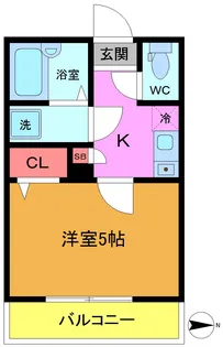 MELDIA船橋二宮【2階】の間取り