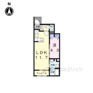 CASAVERDE【1階】の間取り
