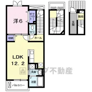 サニーフラットA【3階】の間取り