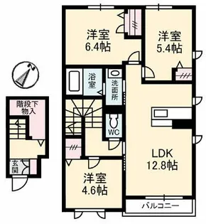 シャーメゾン瀬戸【2階】の間取り