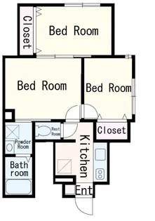 セブンパレス【1階】の間取り