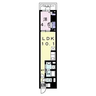 スアヴィス三笠公園ウエスト【9階】の間取り