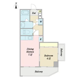 ヒルクレスト南台【8階】の間取り