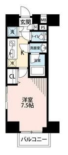メイクスデザイン町屋【7階】の間取り