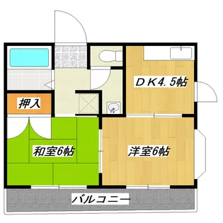 プチメゾントシ【2階】の間取り