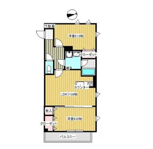 クレストアヴェニュー【2階】の間取り