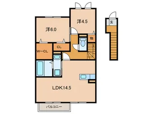 サンヒルズC棟の間取り