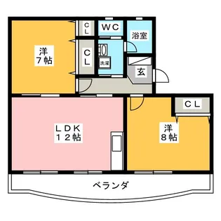 渡辺ハイツ【1階】の間取り