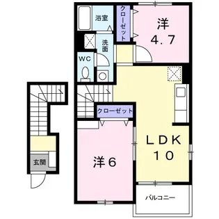 メゾン・アルル【2階】の間取り