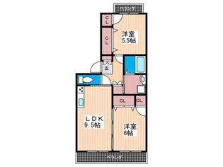 広島県広島市西区己斐本町2【アパート】の間取り