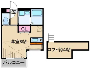 オーチャードコート小杉陣屋町【2階】の間取り