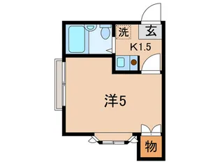 オ-ク日吉【1階】の間取り