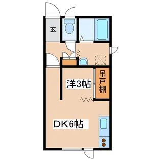 プレイスピア緑ヶ岡II【1階】の間取り