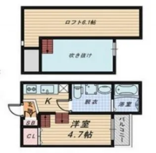 シュエット鳳【2階】の間取り