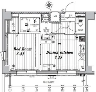 メイクスデザイン浦安【4階】の間取り