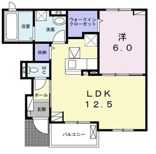 プルミエール・メゾン【1階】の間取り