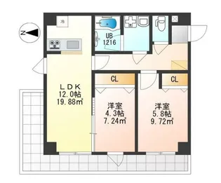T s FIRTREE【3階】の間取り