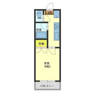 コーポ分田【3階】の間取り