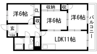 エスポワール【2階】の間取り