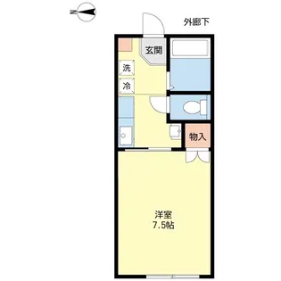 パミールI【1階】の間取り