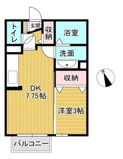 コーポクリスタル【2階】の間取り