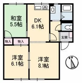 パストラル91【2階】の間取り