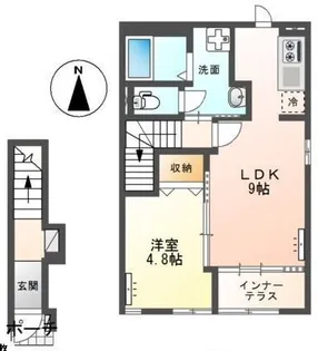 スウィーティー【2階】の間取り