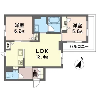 モンサンク【3階】の間取り