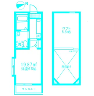 リブ白楽A【3階】の間取り