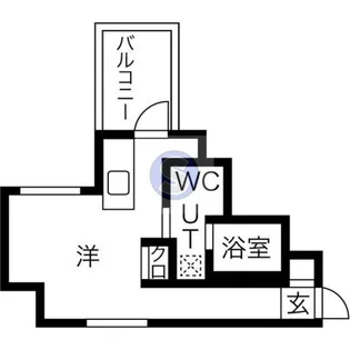 ヴィラタワー谷町【2階】の間取り