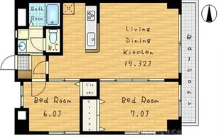 エルスミラン【2階】の間取り